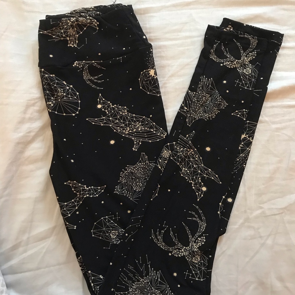 LuLaRoe One Size Constellation Leggings NWOT